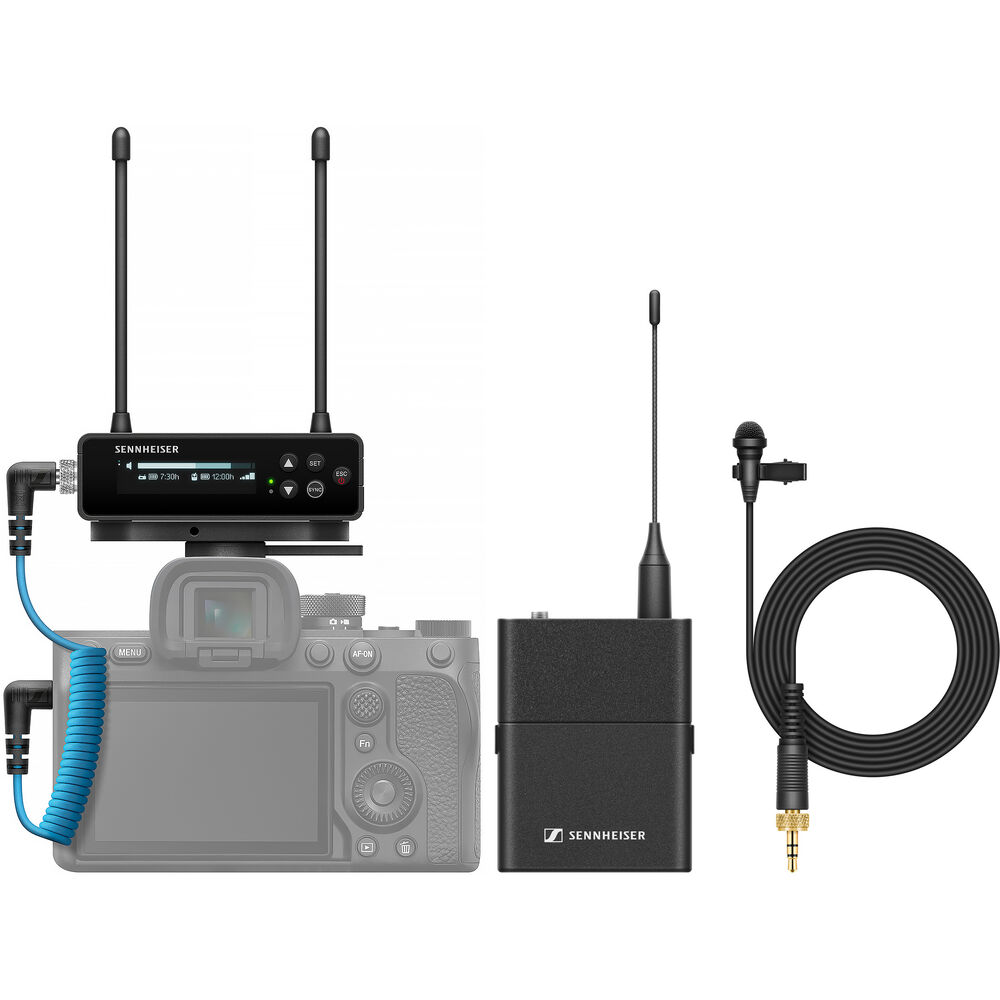 Sennheiser EW-DP ME 2 SET Camera-Mount Digital Wireless Omni Lavalier Mic System - 1